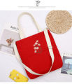 Little daisy corduroy women's single shoulder canvas bag Literature and art student make-up bag casual college style crossbody shopping bag.