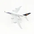 【Hengli jewelry story】scale airplane model Lufthansa A380 German Airbus Model Children Gift. 