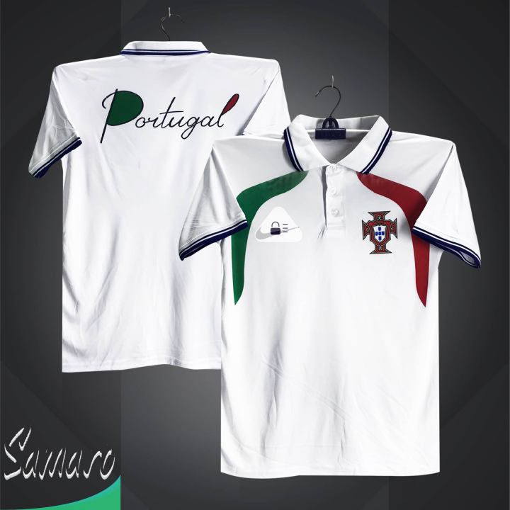 Portugal Training Short Sleeve Collar Polo Football Jersey For Men - Half Sleeve Collar Polo training t shirt - Portugal Jersey