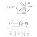 KOGEEK 200pcs Hex Grub Screws Kit Set Screws 304 Stainless Steel M3/M-4/M5/M6/M8 Grub Screw Assortment Packed in Organizer Box.