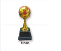 Football Gold Trophy for football tournaments, 7inch and 5inch - 2 pieces.