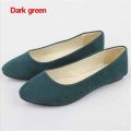 Women Flats Loafers Faux Ladies Ballet Flats For Work Flats Slip On Flat Shoes Candy Color Woman Boat Shoes. 