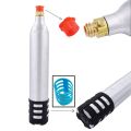 2PCS 0.6L Soda Maker Refillable Soda Spare Reusable Accessory for Soda Machines ,Black+Blue+Silver.