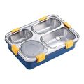 Leak-Proof Stainless Steel Lunch Box For Adults And Kids - Convenient Tiffin Box With Spoon For School And Office Lunches. 