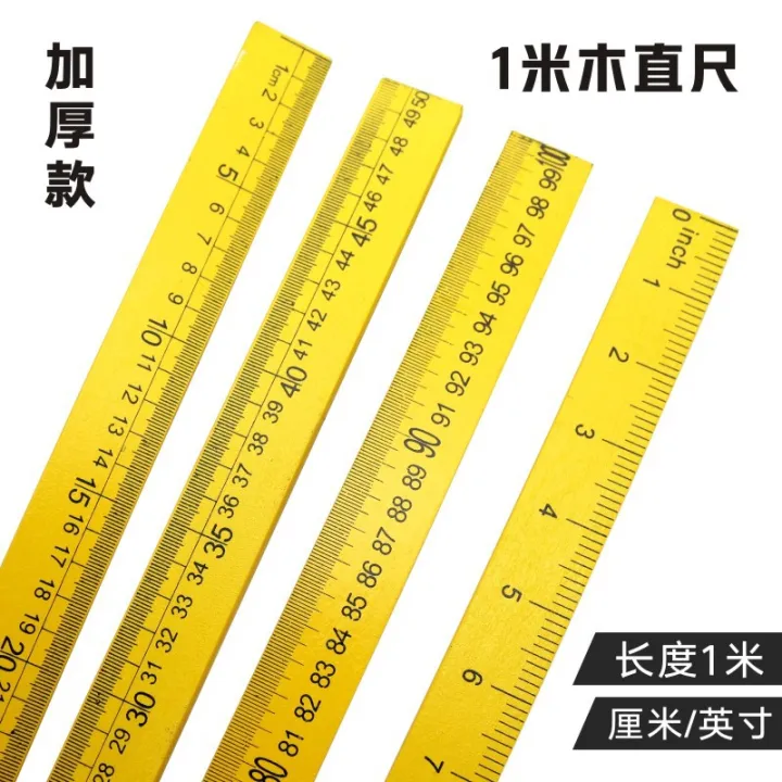 Garment cutting 50 cm / 1 m wooden ruler tailor measuring clothes ...