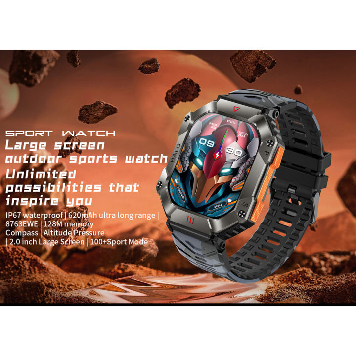 KR80%20Smart%20Watch%20Fitness%20Tracker%20Smartwatches%20Heart%20Rate%20Blood%20Oxygen%20Blood%20Pressure%20Sleeping%20Monitor%20Waterproof%20With%202.0-inch%20Screen%20Smart%20Watch%20For%20Men%20Women%20-%20Image%204