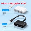 1pc Type C To SD Card Reader Micro USB Adapter With SD/TF Card Reader/USB2.0 OTG Mobile Phone Adapters For Laptop Tablet Macbook Superman. 