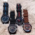 Current 8 Man leather analog watch for men / Man/ Boys. 