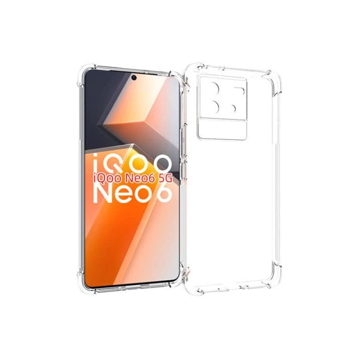 Vivo iQOO Neo 6 5G/ Neo6 SE 5G Premium Silicone Case Crystal Clear Soft TPU Ultra-Thin Transparent Flexible Protective Mobile Phone Back Cover