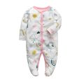Sleepwear for Newborn Boys and Girls Long Sleeved Cute Print Cotton Fashion Pajamas 0-12 Months Sleepsuit Baby Clothing.