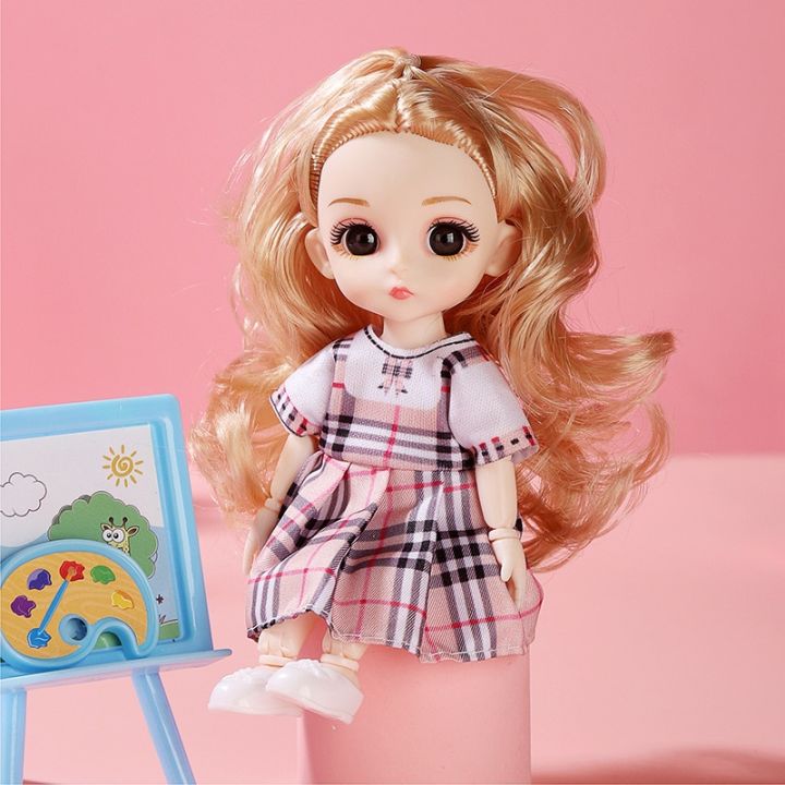 Doll%20Girl%20Toy%20Mini%20Doll%20Movable%20Joint%20Baby%203d%20Doll%20Beautiful%20Toys%20for%20Girls%20Clothes%20Dress%20Up%201/12%20Fashion%20Doll%2017cm%20Girls%20Gifts%20-%20Image%207
