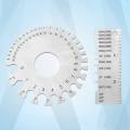 Wire Stainless Steel 0.3125"-0.007" Scale Diameter Anti-corrosion Thickness Measurement Wire Gauge Measuring Tool Plate Ruler.