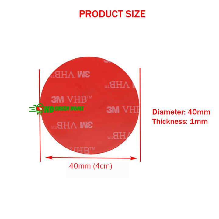 10%20pcs%20x%2040mm%20Round%20Acrylic%20VHB%20Foam%20Tape%20Double%20Sided%20Adhesive%20Heavy%20Duty%20Mounting%20Tapes%20Sticky%20Pads%20-%20Image%203