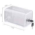 Donation Suggestion Box with Lock Ballot Box Suggestion Box for Fundraising, Donation, Tip Jars, Raffle Box.