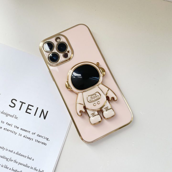 FELMYST%20Astronaut%20Case%20For%20OPPO%20Realme%206%203D%20NASA%20POP%20Folding%20Stand%20Holder%20Mobile%20Phone%20Casing%20Girl%20Boy%20Luxury%20Plating%20Square%20Soft%20Shockproof%20Cover%20Accessories%20-%20Image%204