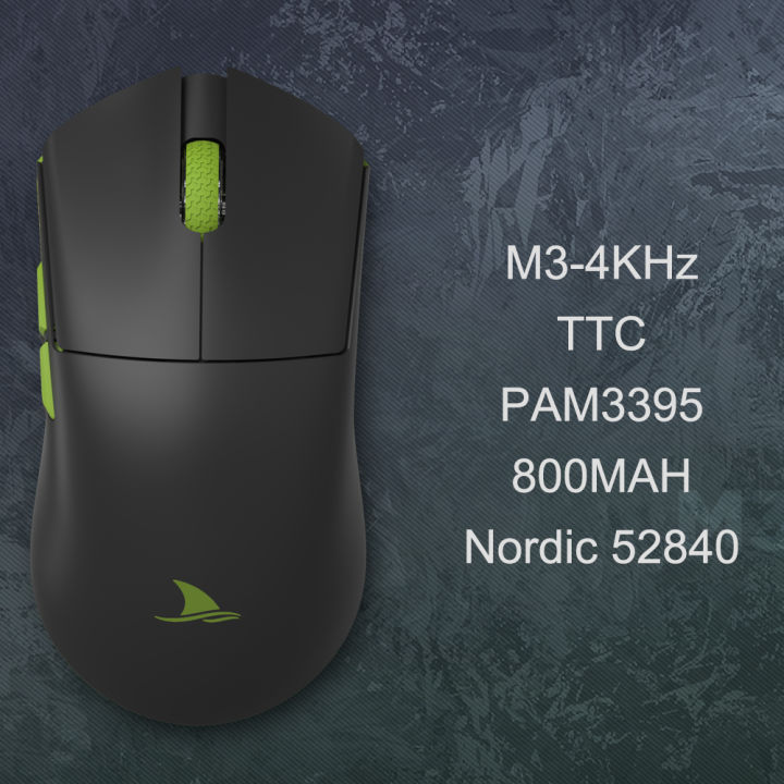 Motospeed Darmoshark M3 4KHz Wireless Bluetooth ESports Gaming Mouse 26K DPI PAM3395 Optical Sensor Nordic 52840 For PC Laptop