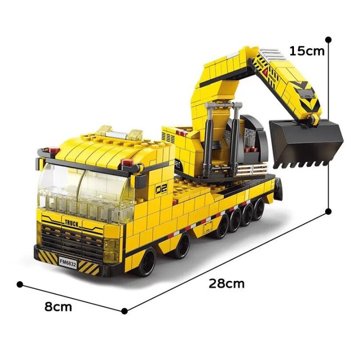 6in1%20NEW%20Excavating%20Machinery%20Engineering%20Vehicle%20Crane%20Car%20Truck%20Material%20Handler%20Model%20Building%20Blocks%20Sets%20Bricks%20Toy%20City%20-%20Image%204
