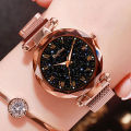 Luxury Luminous Women Wrist Watches 2022 Starry Sky Ladies Dress Magnetic Watch For Gift Watch Relogio Feminino Часы Женские. 