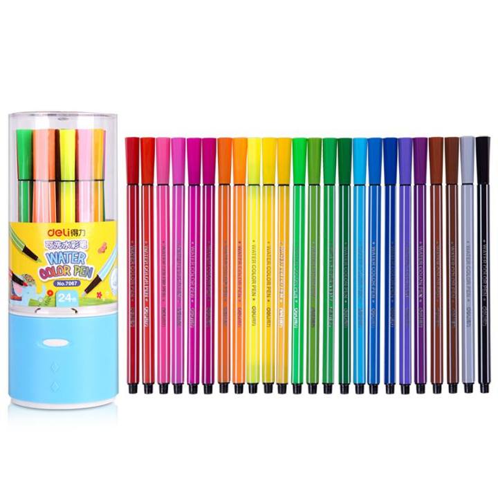 Deli%20Water%20Color%20Pen%2024pcs%20Box%20sl%20no:7067%20-%20Image%202