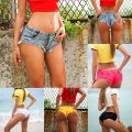 Super Shorts For Women Denim Jeans Low Waist Mini Pants Women's Jeans Pants Solid All-Match Summer Casual Denim Shorts. 