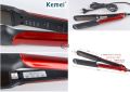 Kemei KM-531 Professional Hair Straightener - Black and Red. 