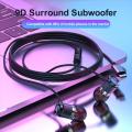 Fengxi headphones with microphone USB Cearbuds headphones with bass machine HiFi in-ear wired earphones 3.5 mm music sports games. 