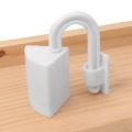 1/2Pcs Anti Pinch Hand Hanging Door Stopper Plastic Cabinet Lock Household Children Finger Protector Anti-Trap Tool. 