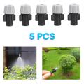 5-Pcs Single Head Mist Fogger (Black And Grey) Garden Irrigation Plastic Micro Sprinkler For Field Crops, Vegetables, Nursery, Garden Irrigation. - Water Gun. 