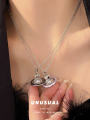 vivienne westwood  3D Saturn Pearl Pendant Necklace Vintage Luxury Advanced Sense. 