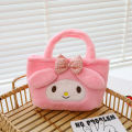 【Nice Day Toy Findings Store】（NEW）Sanrio Plush Tote Bag HelloKitty Kuromi Melody Kawaii. 