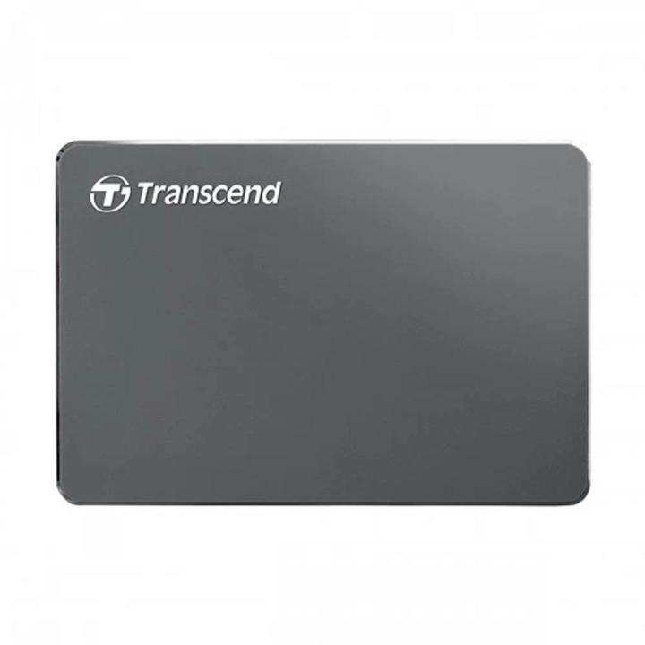 transcend storejet 25c3n 2tb usb 3.1 ultra slim iron gray external hdd ts2tsj25c3n