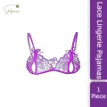 Sexy Lingerie Pajamas Lace Bikini Set for Women Ladies & Girls From Shilpiana (Purple - Free Size). 