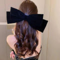 Oversized Barrette Bow Hair Clip Woman Velvet Headwear Hairpin Hair Accessories finpae.