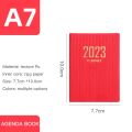 A6/A7 2023 Notebook Portable Pocket Notepad 365 Days Daily Weekly Agenda Planner Notebooks Stationery Office School Supplies. 