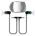 In-ear VR Wired Headset Noise-Isolating 3.5mm Wired Headphones L Type Earbuds Headphones with Ear Caps for Meta Quest Pro. 