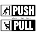 Push Pull Sticker For Shop And Office Door - Sticker - Sticker. 