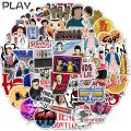 50pcs Movie stranger things srickers Waterproof Stickers for Laptop Luggage Skateboard Phone Decals.