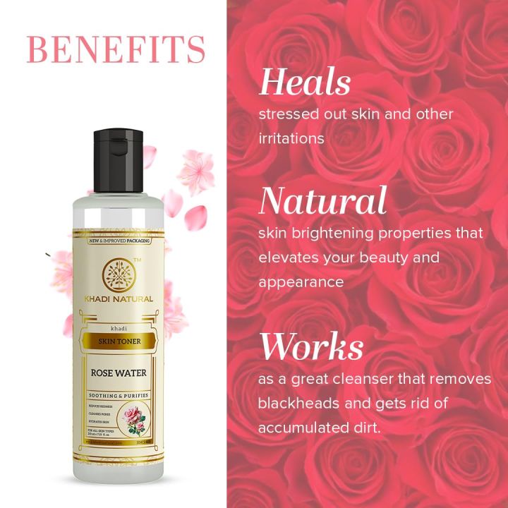 Khadi%20Natural%20Rose%20Water%20Herbal%20Skin%20Toner,%20210ml%7CKeeps%20skin%20scented%20and%20moisturized%7CMaintain%20skin's%20pH%20balance%7C%20Prevents%20acne%7CSuitable%20for%20All%20Skin%20Types%20-%20Image%205
