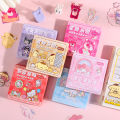 100Pcs/Box Sanrio Kawaii Stickers Mymelody Kuromi Cute Anime Cartoon Decoration Stickers Stationery Transparent DIY Waterproof PVC Stickers for Children Girls Toys Gifts. 
