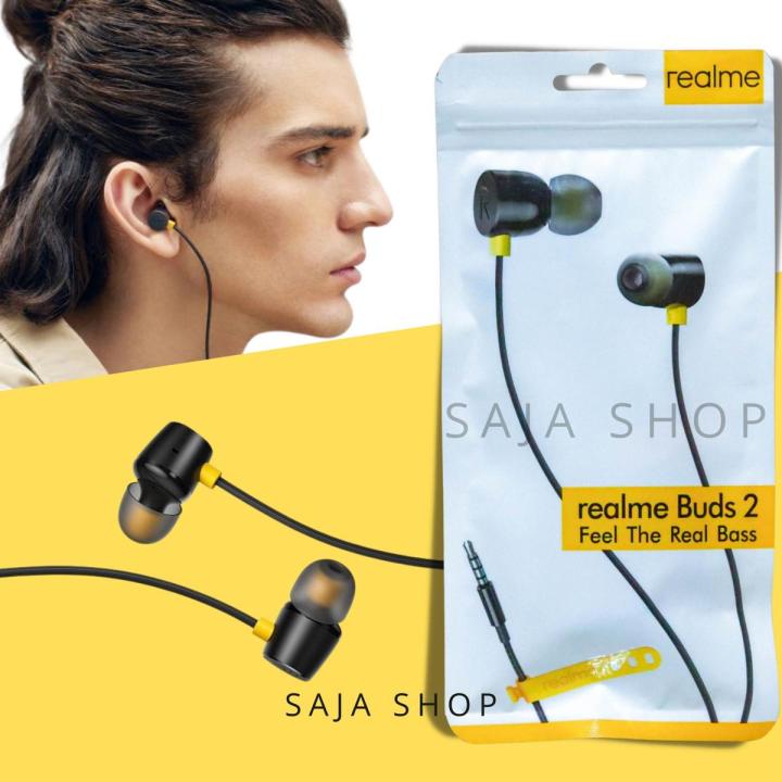 Mm Realme Yellow Earphones Realme Buds Magnet Wired Stereo