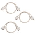 1.4M RS232 DB9 9 Pin Male to VGA Video 15 Pin Male Adapter Gray.