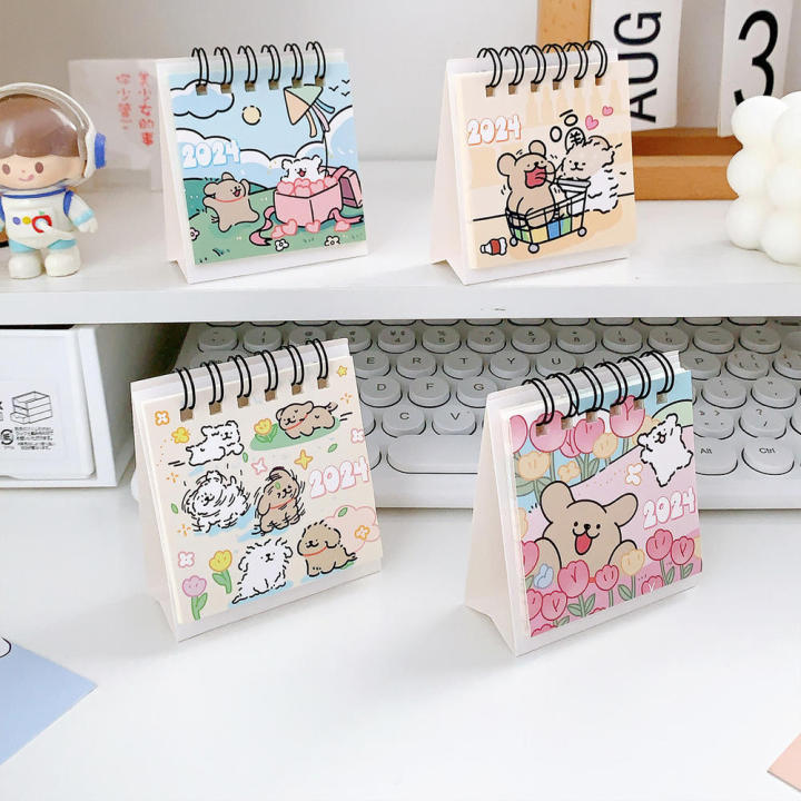 Cute%20Calendar%20Minimalist%20Calendar%20Student%20Desk%20Calendar%20Small%20Desk%20Calendar%20Line%20Dog%20Mini%20Calendar%20Coil%20Calendar%20-%20Image%204