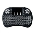 Mini Keyboard With Touchpad Mouse - A Backlit Keyboard - 3 Colour Switchable RGB Keyboard Handheld Portable Wireless Keyboard 2.4 GHz. 