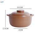 Clay Pot with Lid Binaural Handle Cooking on Stoves Top Earthen Cooking Pot. 