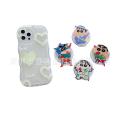 Cute cartoon transparent magnetic bracket phone case accessories lazy desktop bracket manufacturers in stock. 