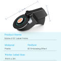 Motex E101 Label Printer similar to Dymo 12965 3D Embossing Label Maker DIY Manual Adhesive Sticker Printer or 9mm Dymo 3D Tape minghao.
