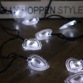 Solar 8-mode 20LED heart-shaped decorative light.