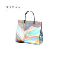 1pcs PVC Tote Bag Thick Handbag Waterproof Gift Bag Plastic Bag Clothing Bag Shopping Bag. 