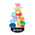 Montessori Wooden Balance Blocks Dinosaur Baby Toys Board Games Building Blocks Stack Toys Kids Early Education Toy Gifts.