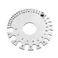 Wire Stainless Steel 0.3125"-0.007" Scale Diameter Anti-corrosion Thickness Measurement Wire Gauge Measuring Tool Plate Ruler.